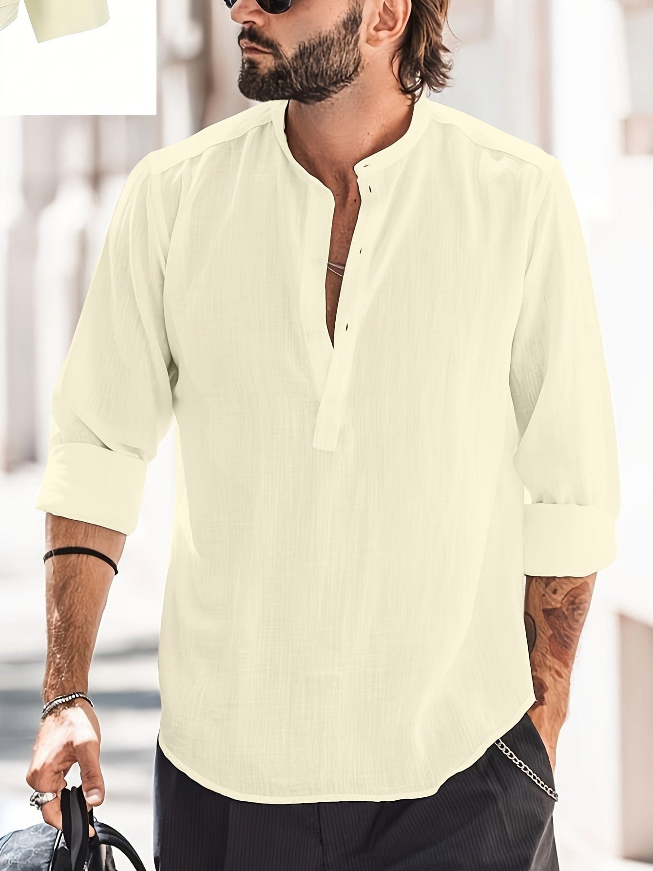 Stan|T-shirt coupe décontractée pour le printemps et l'automne