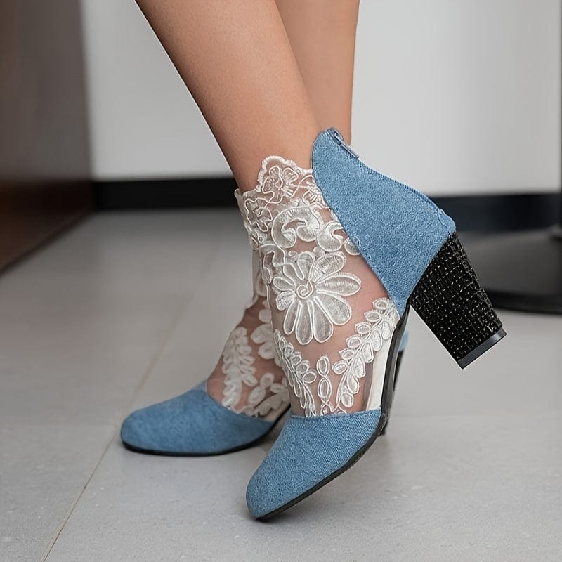 Katia|Bottes à motif de dentelle pour femmes