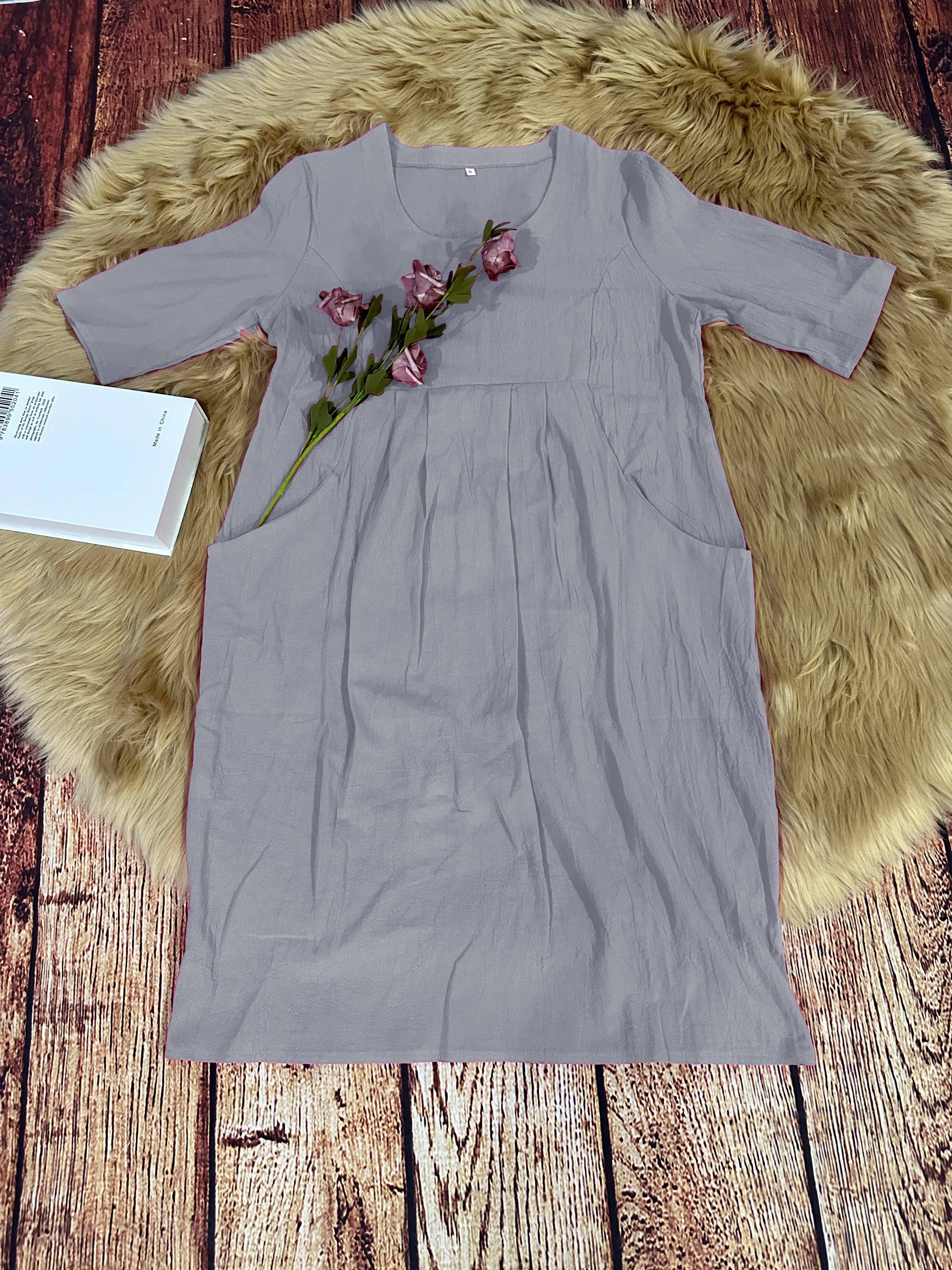 Victoria|Robe Décontractée à Poches pour Femmes