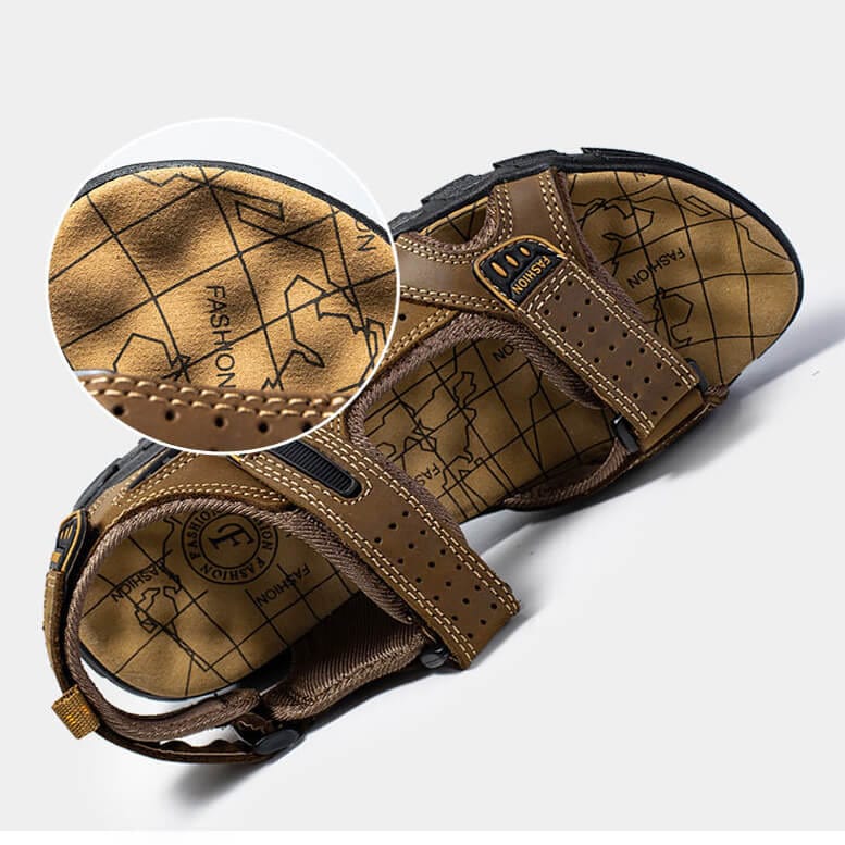 Laurent|Sandales en cuir pour homme