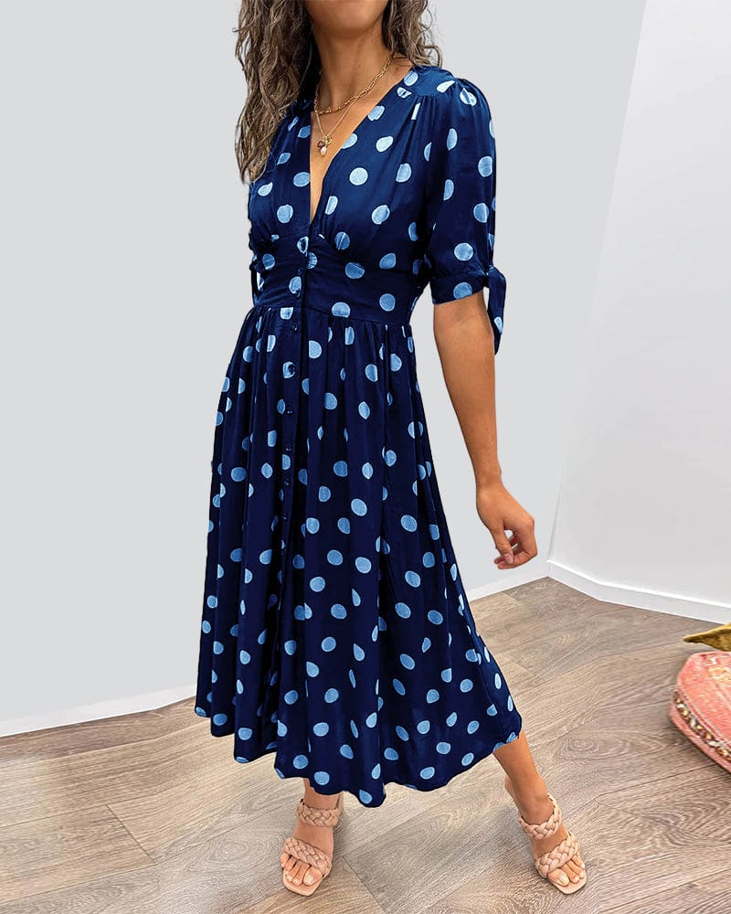 Rebecca|Robe à Motifs Piqués