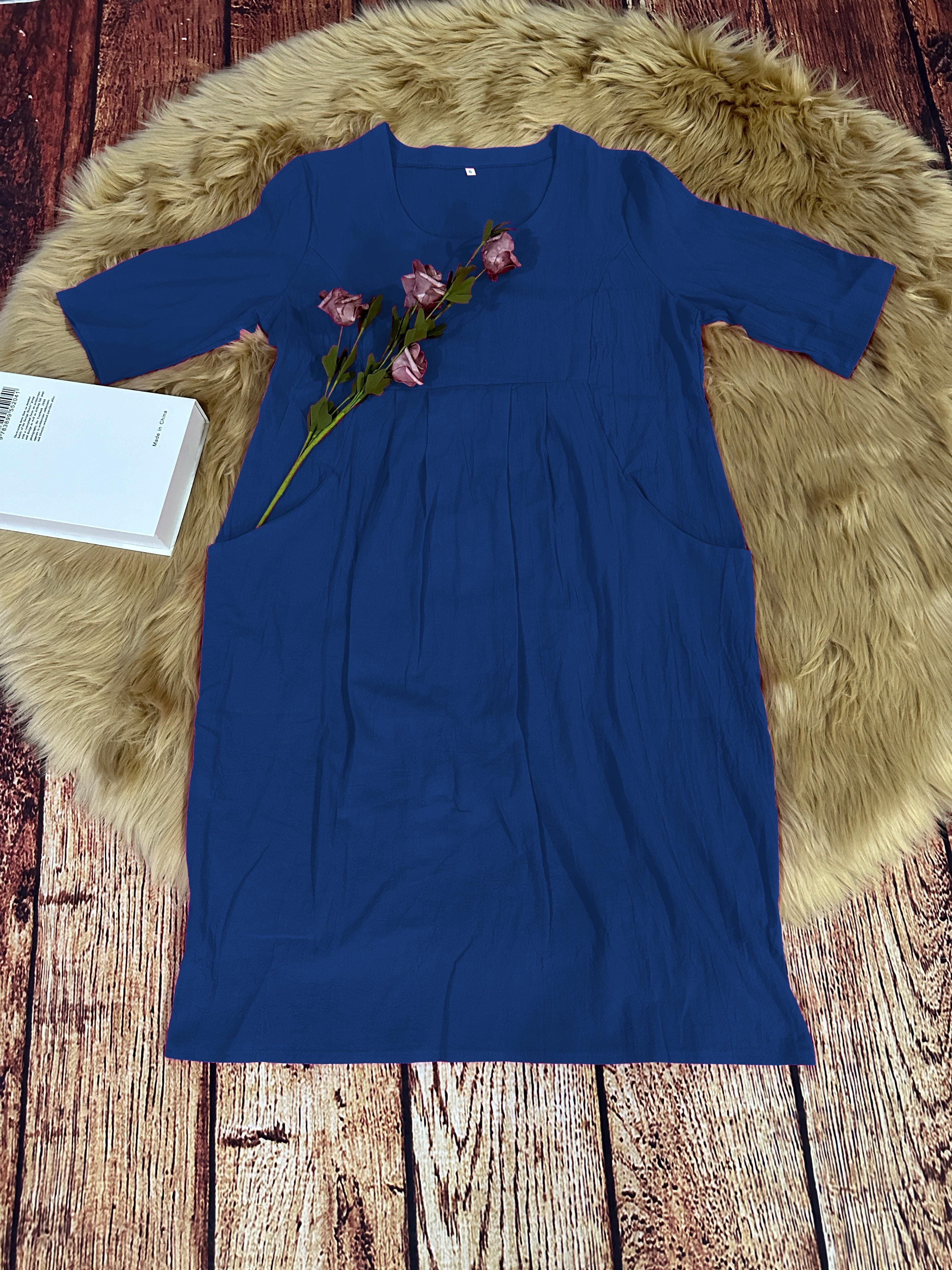 Victoria|Robe Décontractée à Poches pour Femmes