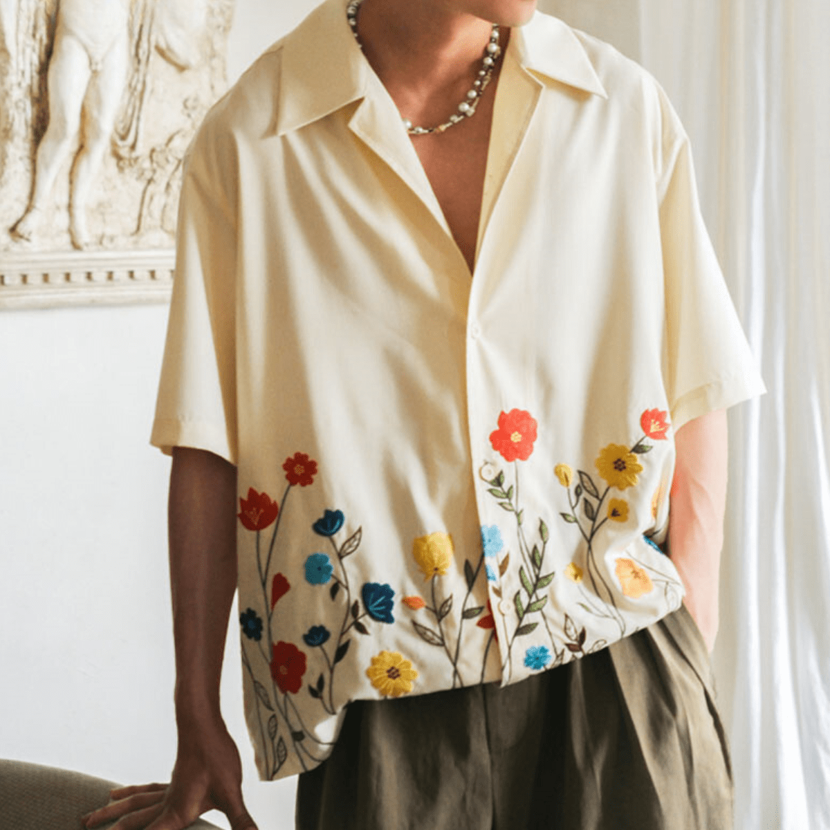 Noah|Chemise pour hommes à motif floral