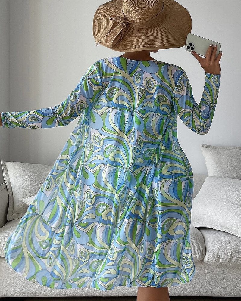 Corine|Ensemble bikini imprimé en trois pièces