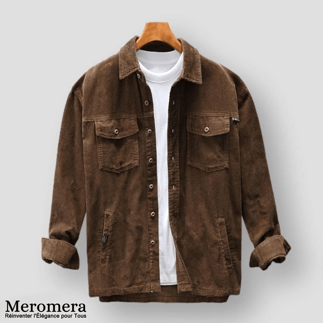 Johann|Veste décontractée en velours côtelé vintage