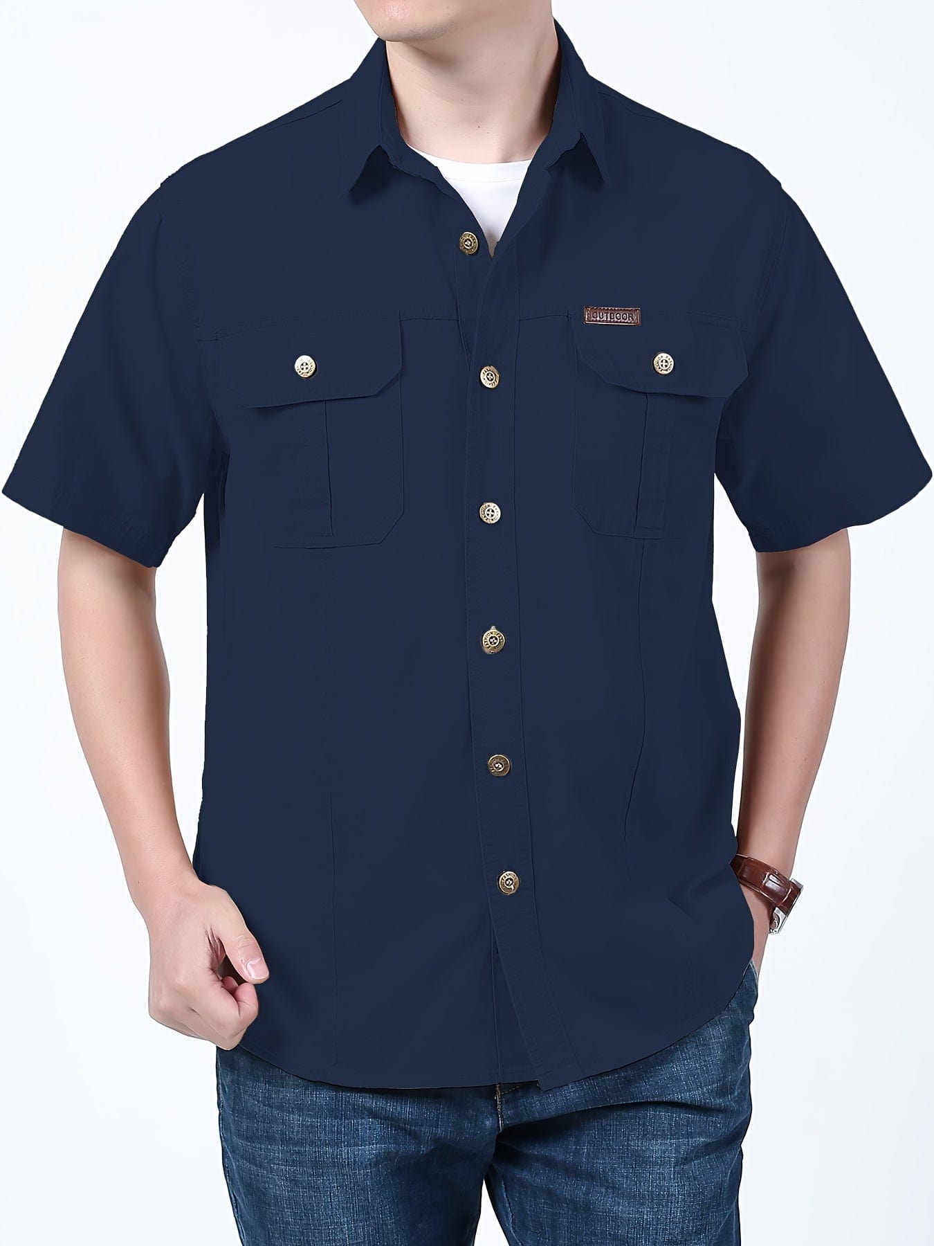 Sébastien|Chemise cargo élégante pour hommes