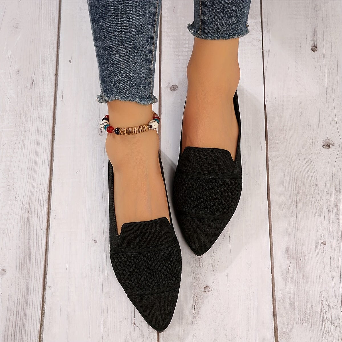 Sandra|Ballerines plates minimalistes unies pour femmes