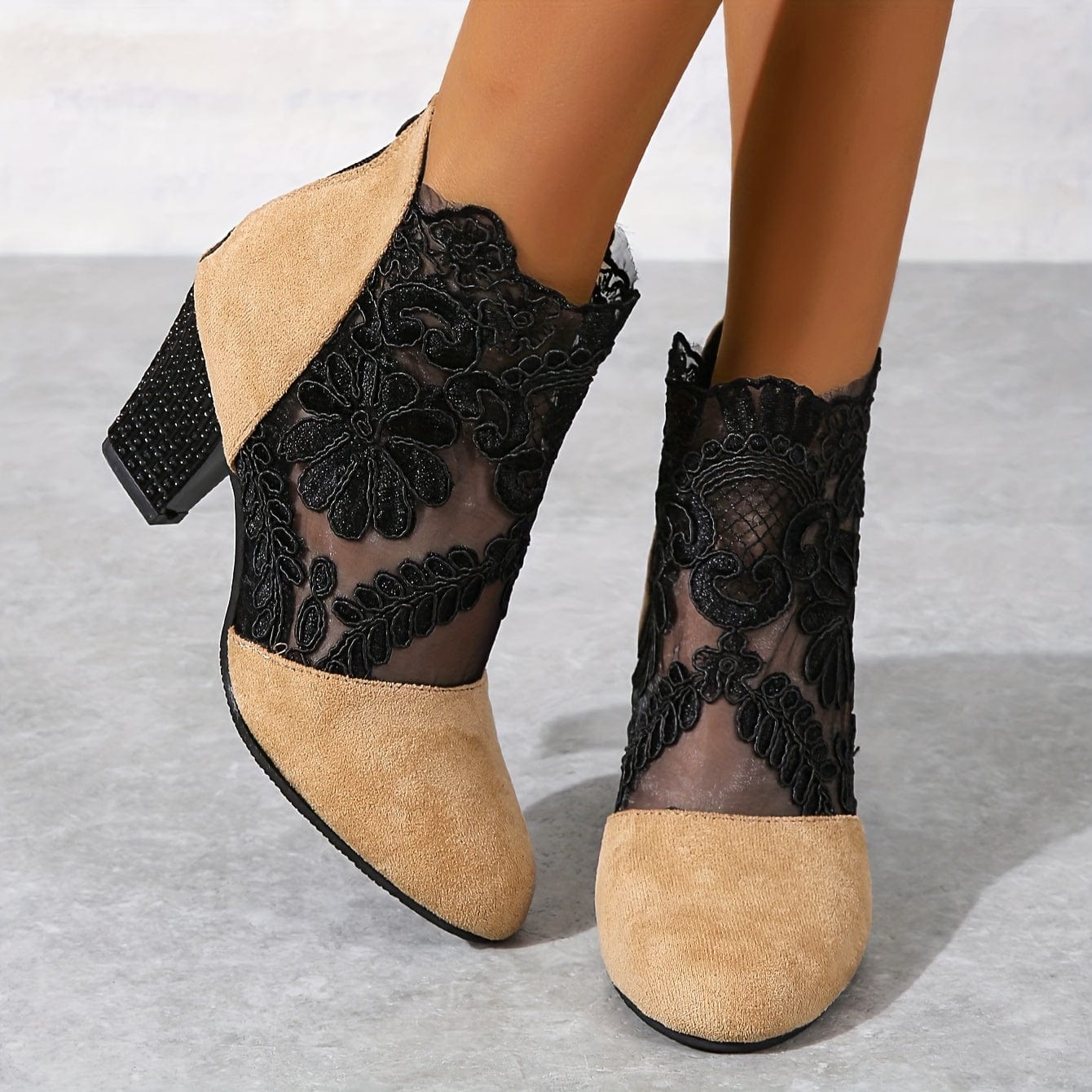 Katia|Bottes à motif de dentelle pour femmes
