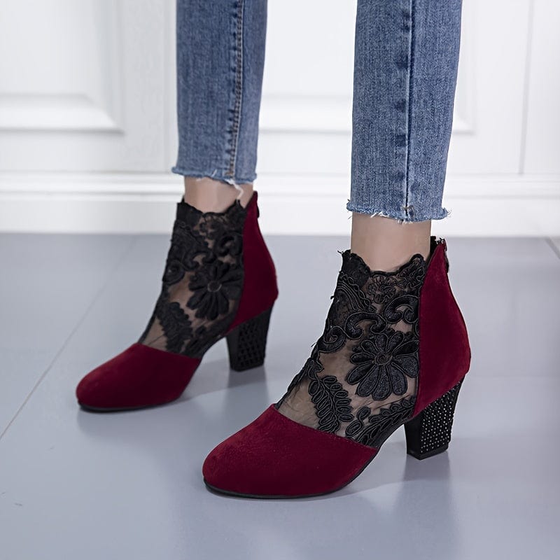 Katia|Bottes à motif de dentelle pour femmes