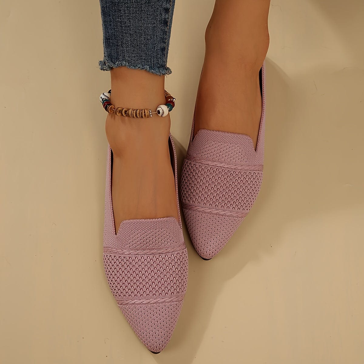 Sandra|Ballerines plates minimalistes unies pour femmes