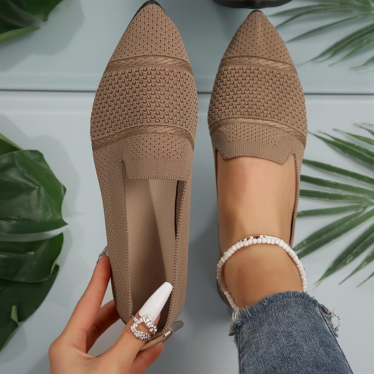 Sandra|Ballerines plates minimalistes unies pour femmes