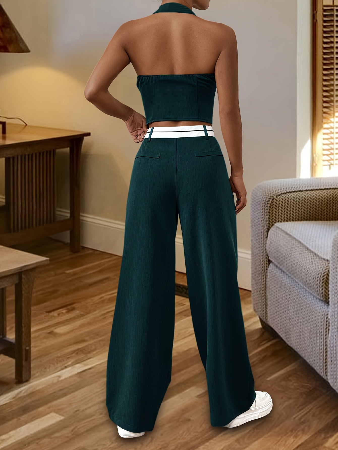 Adèle|Ensemble Deux Pièces Élégant et Stylé