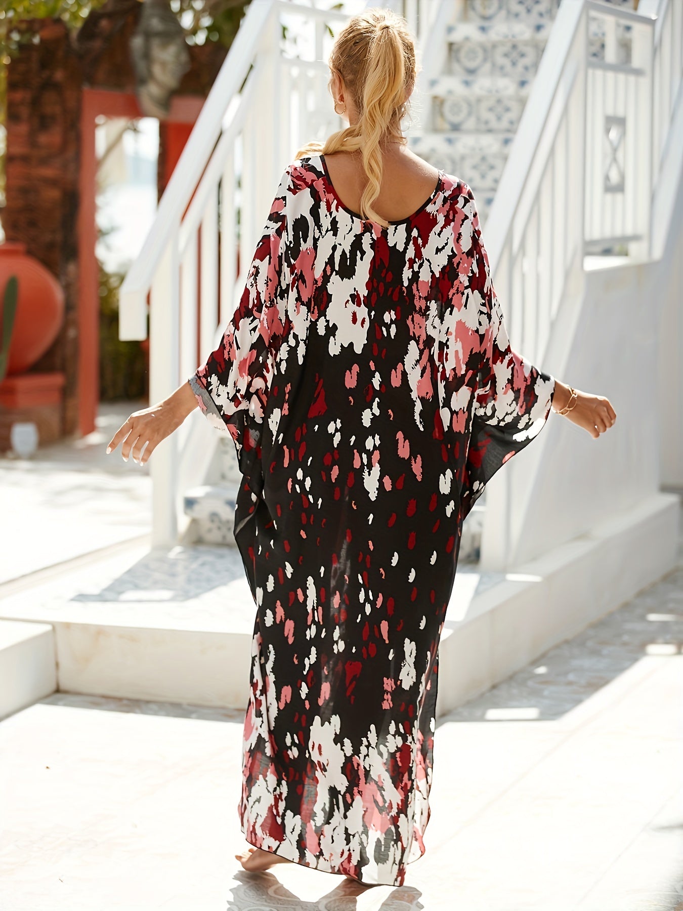 Robe Tropicale En Fibre De Bambou