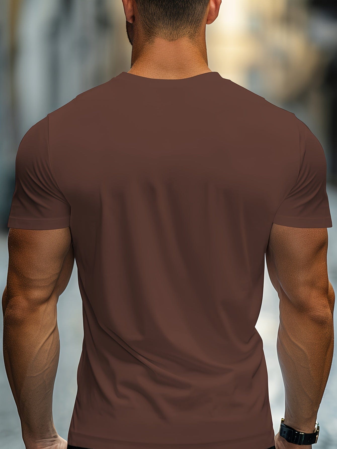 Paul|T-shirt col rond et manches courtes décontracté