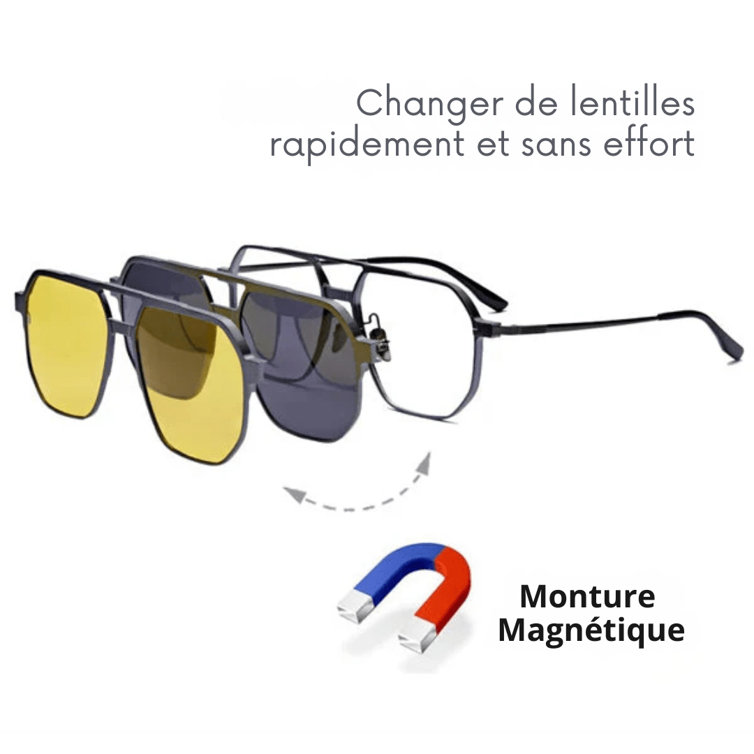 Stéphane|Lunettes de soleil polarisées 3 en 1