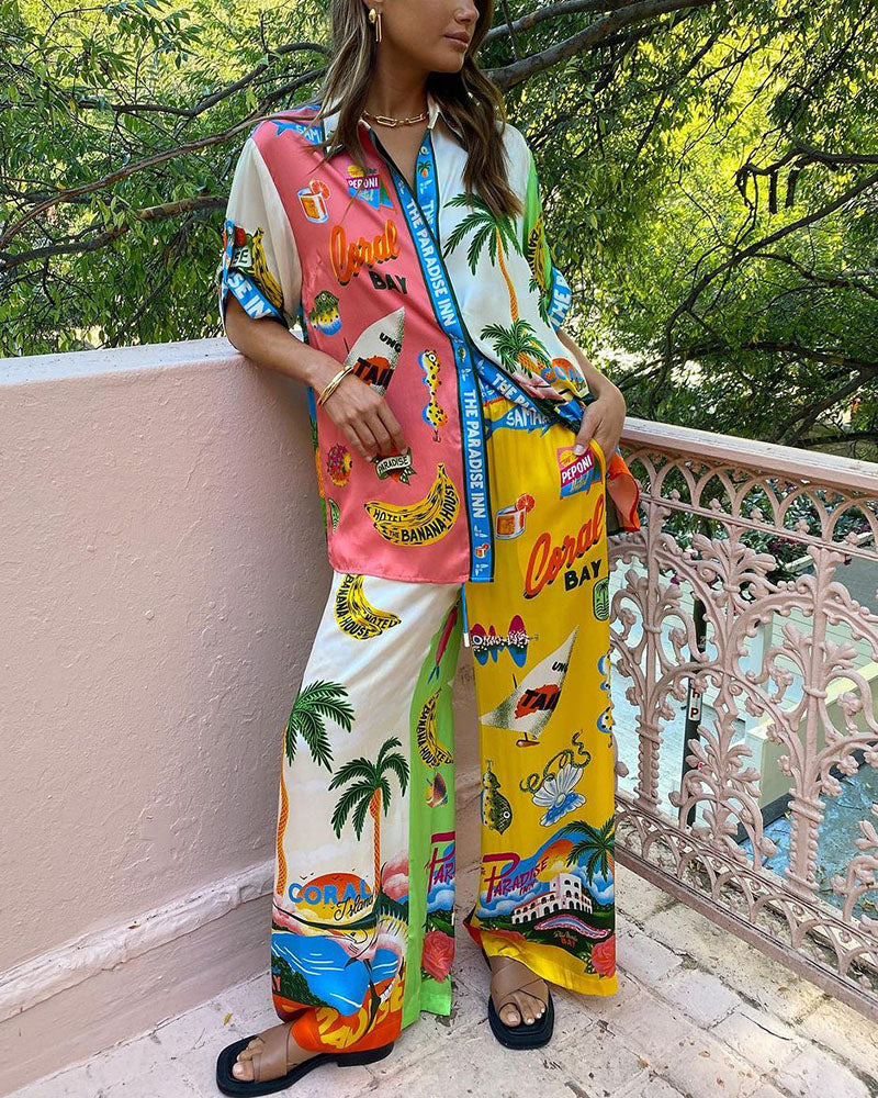 Sabine|Ensemble deux pièces style vacances