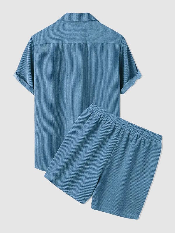 Gaëtan|Ensemble Estival 2 Pièces en Velours Côtelé