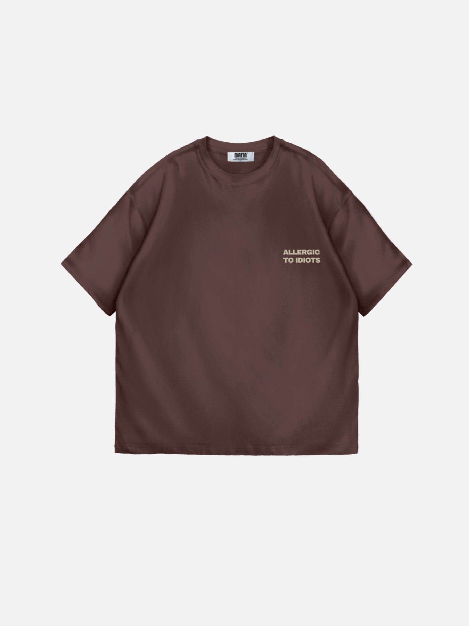 Oversize Statement T-shirt - Chocolate Fondant