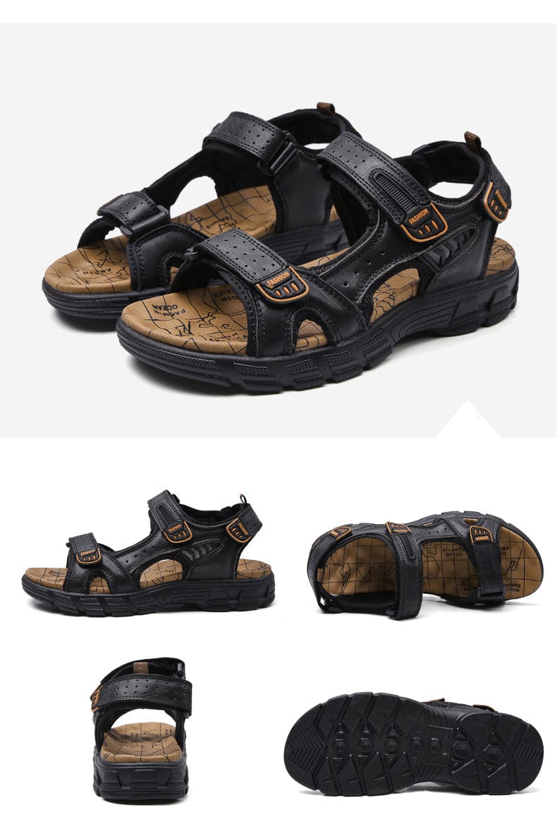 Laurent|Sandales en cuir pour homme