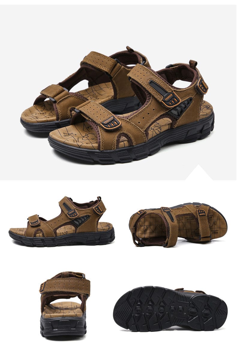 Laurent|Sandales en cuir pour homme