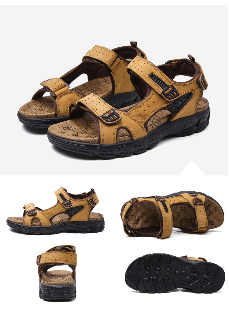 Laurent|Sandales en cuir pour homme