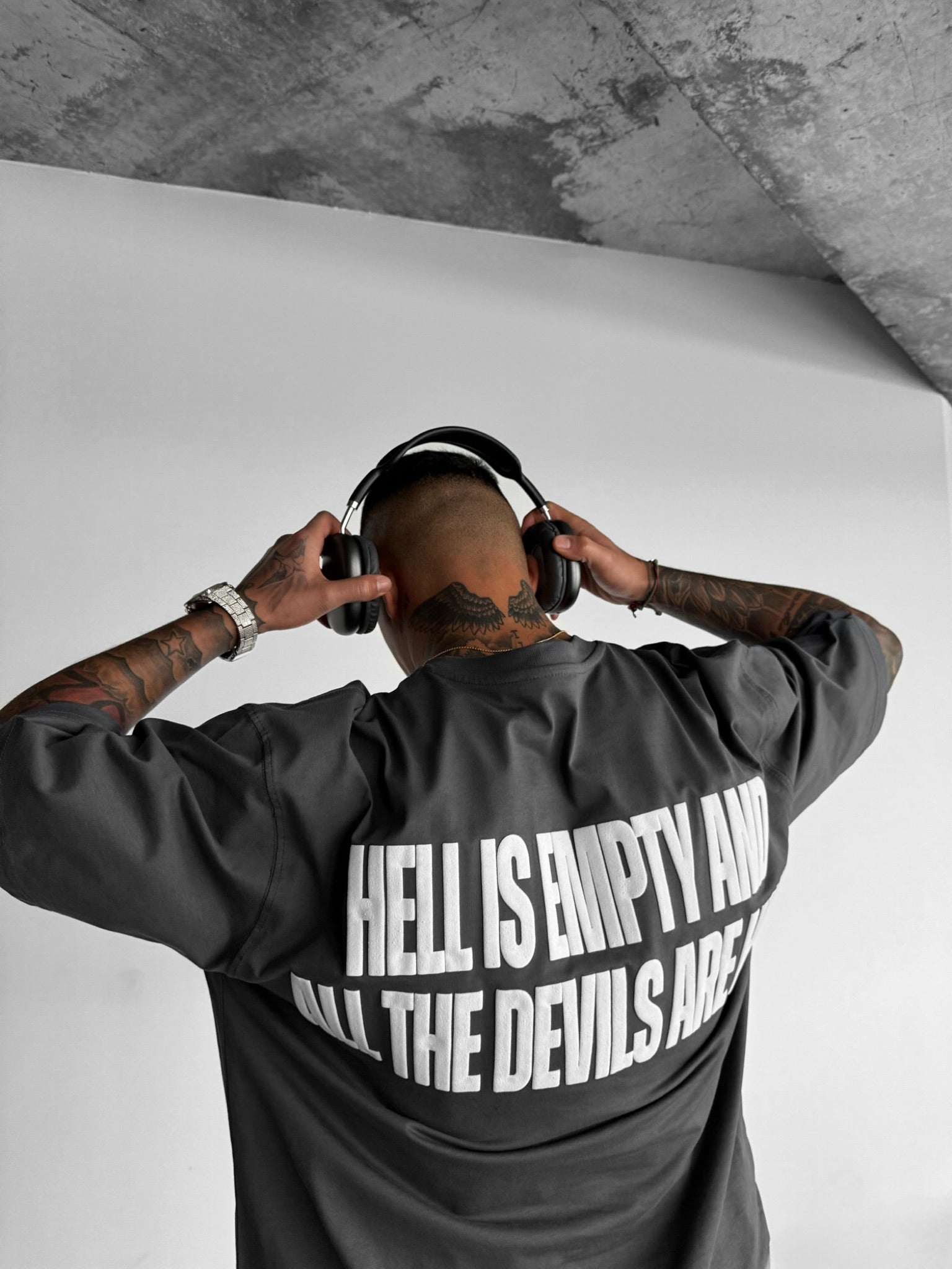 Oversize Statement T-shirt - Anthracite