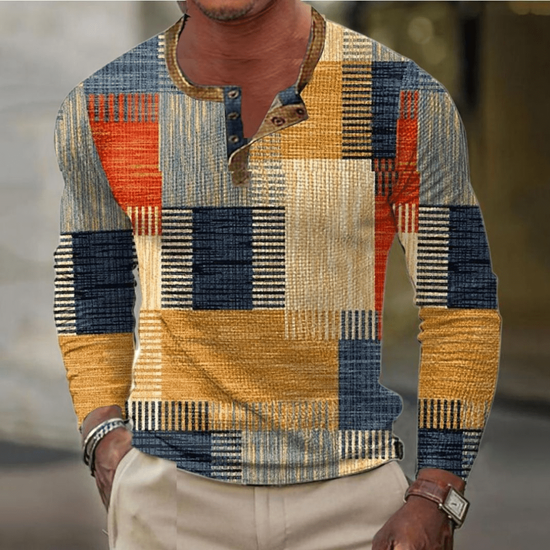 Jean|Pull carreaux pour homme