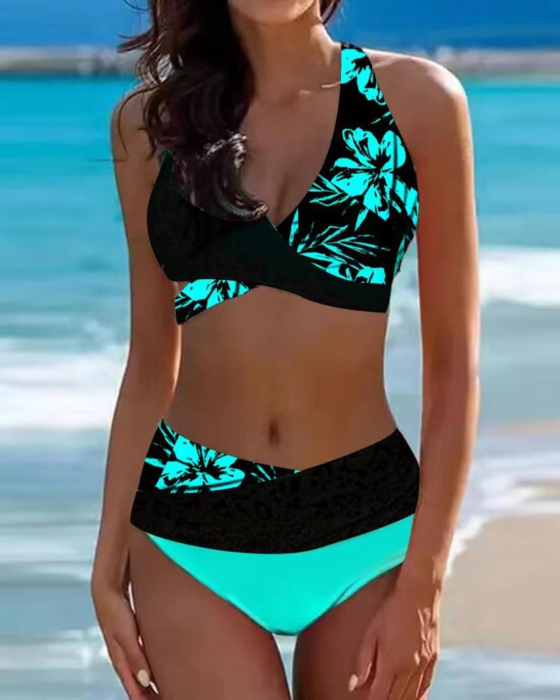 Laura|Bikini élégant avec motif floral