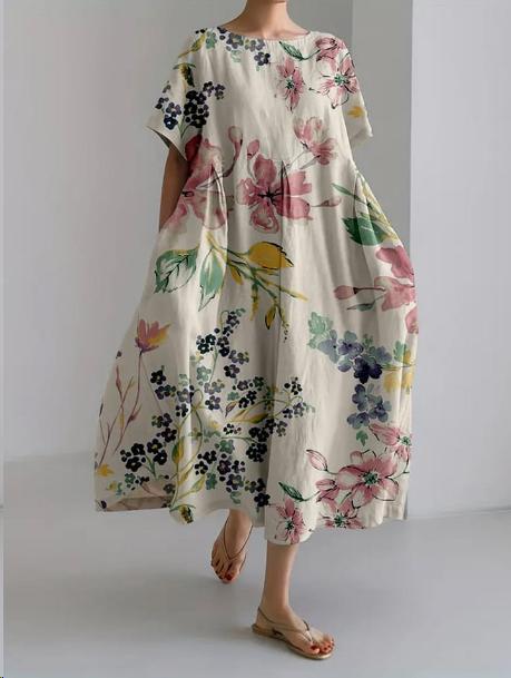 Madeleine|Robe Élégante Floral pour Femmes