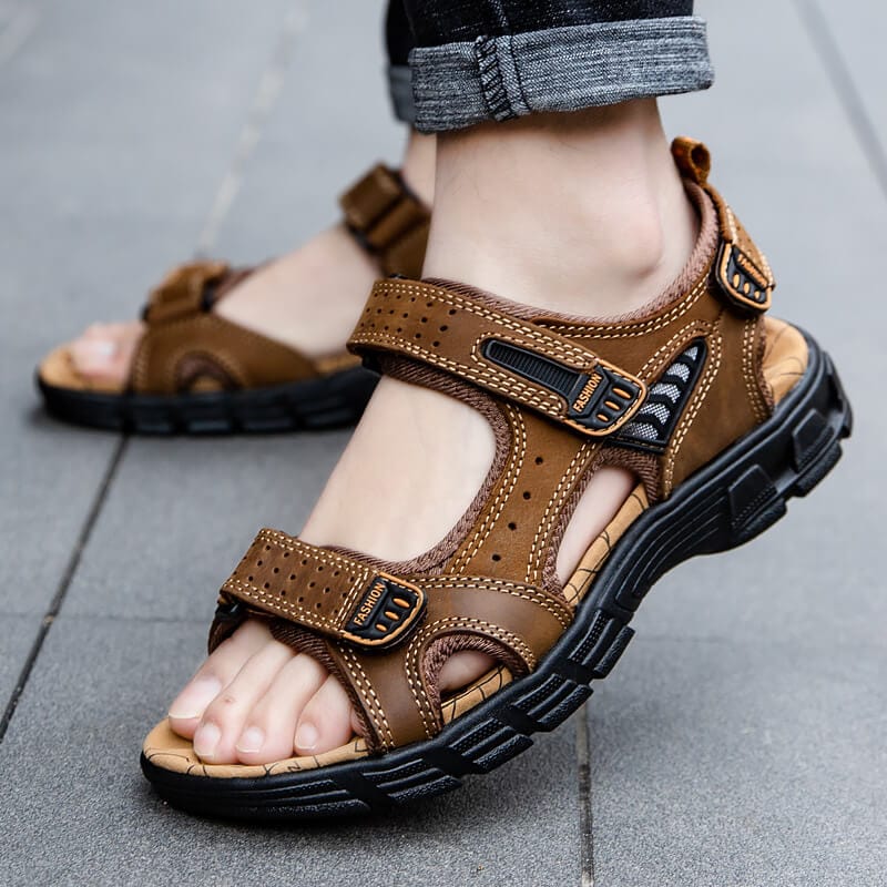 Laurent|Sandales en cuir pour homme