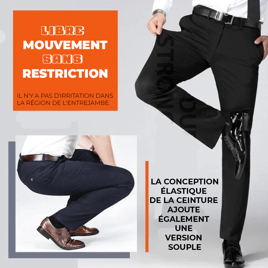 kylian|Pantalons classiques pour homme à haute élasticité