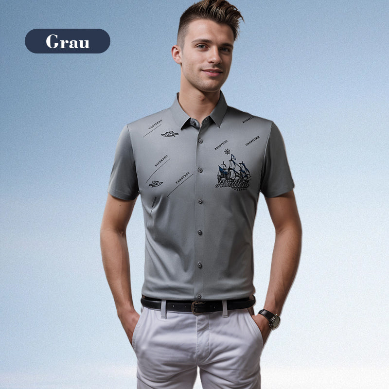 Anthony | Chemise de business à manches courtes et à boutons