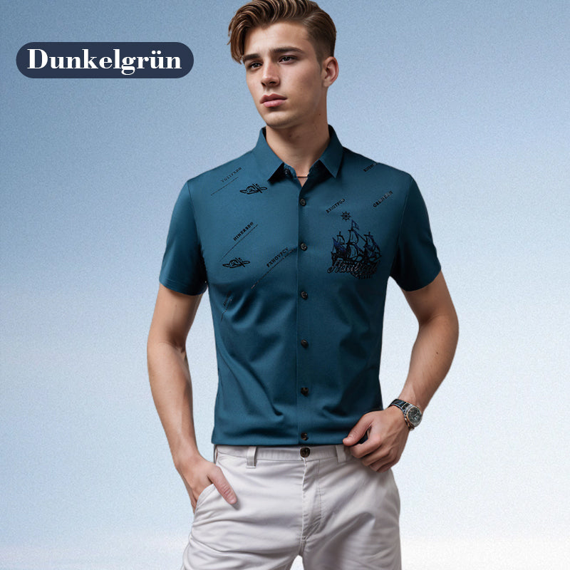 Anthony | Chemise de business à manches courtes et à boutons