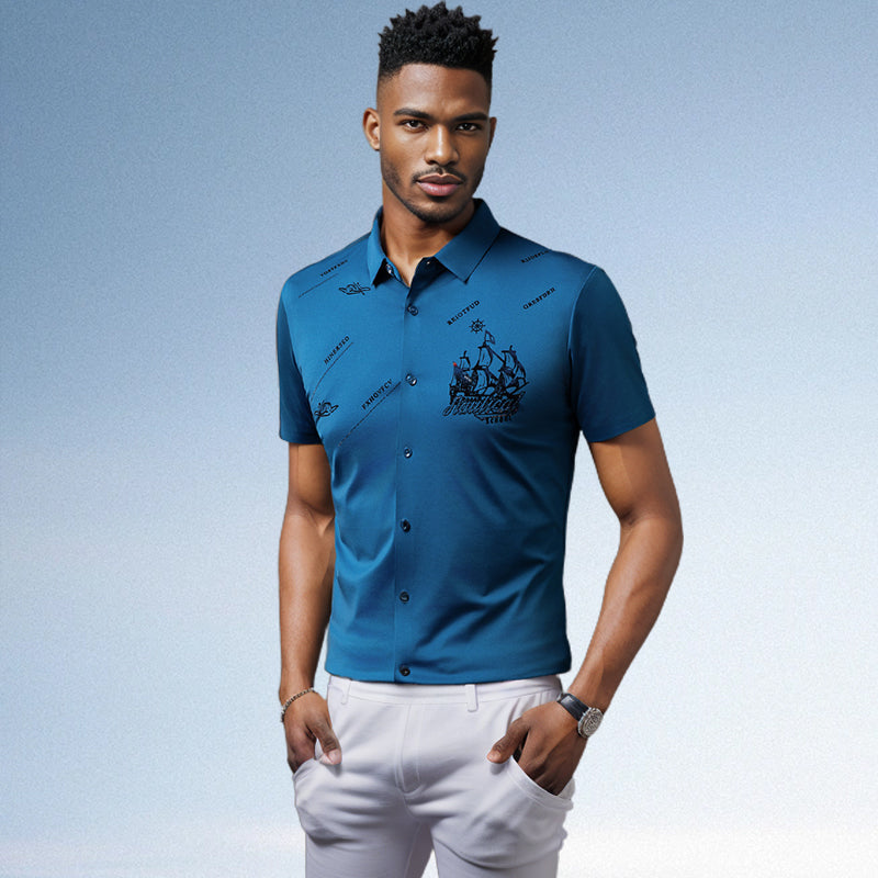 Anthony | Chemise de business à manches courtes et à boutons