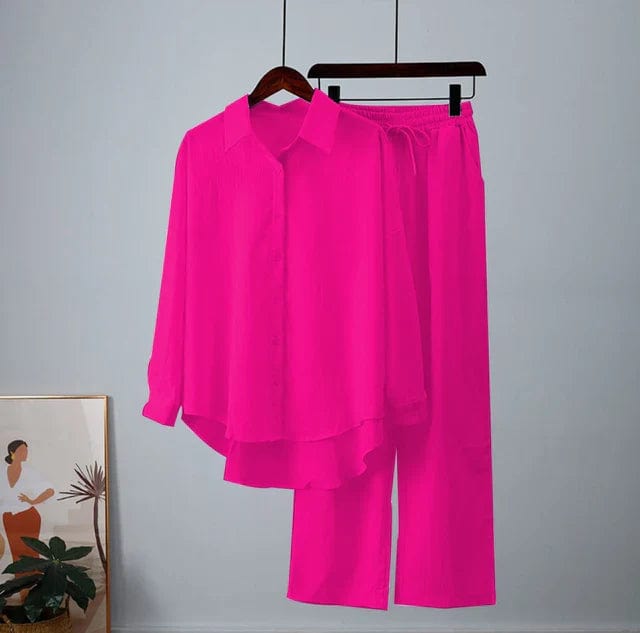 Evelyn|Ensemble Chemise + Pantalon complet