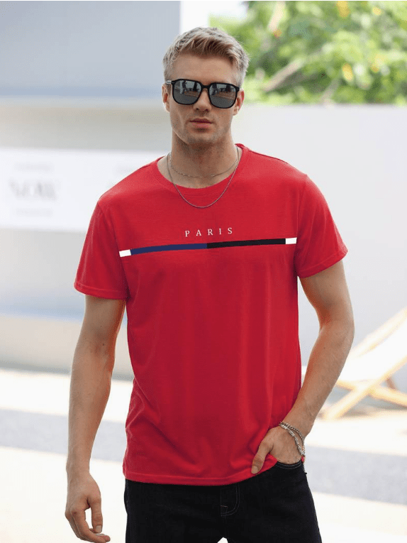 Paris|T-shirt avec Tissu extensible et confortable