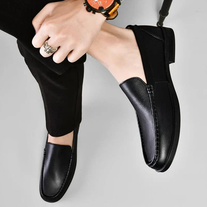 Victor|Mocassins en cuir véritable