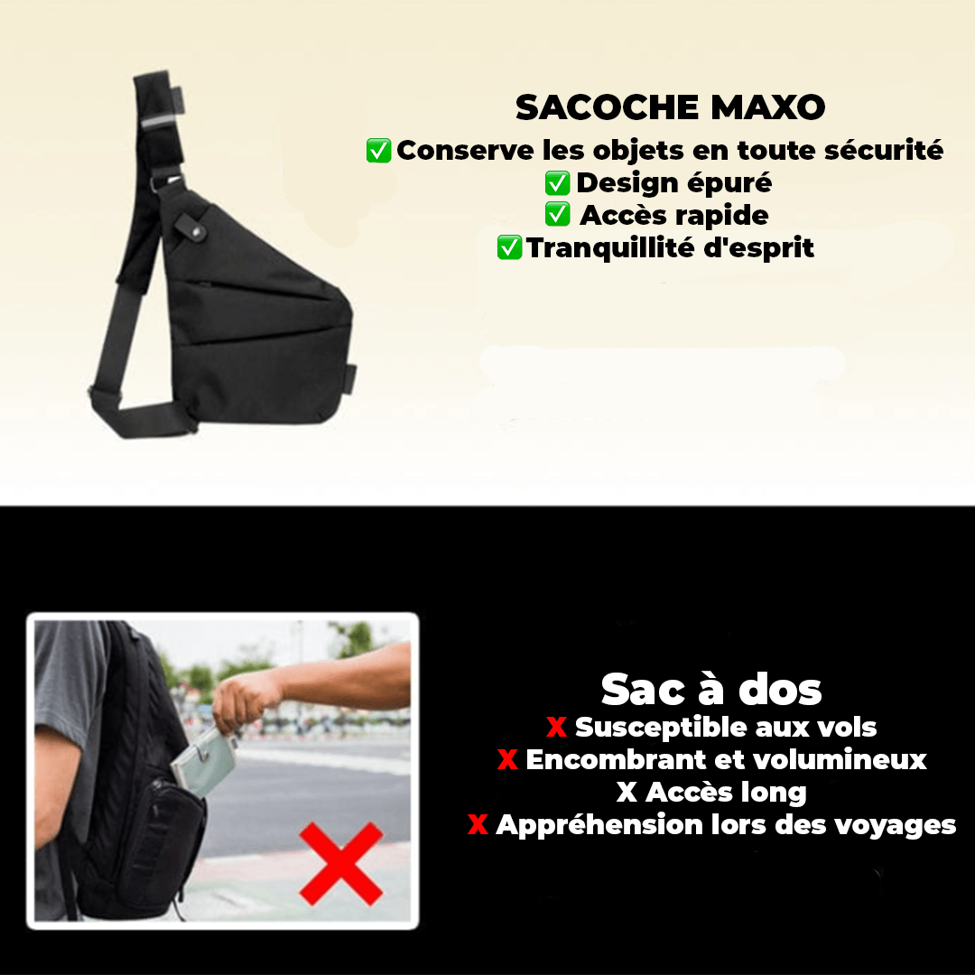 MAXO|Sacoche pour Gardez vos objets de valeur en sécurité !
