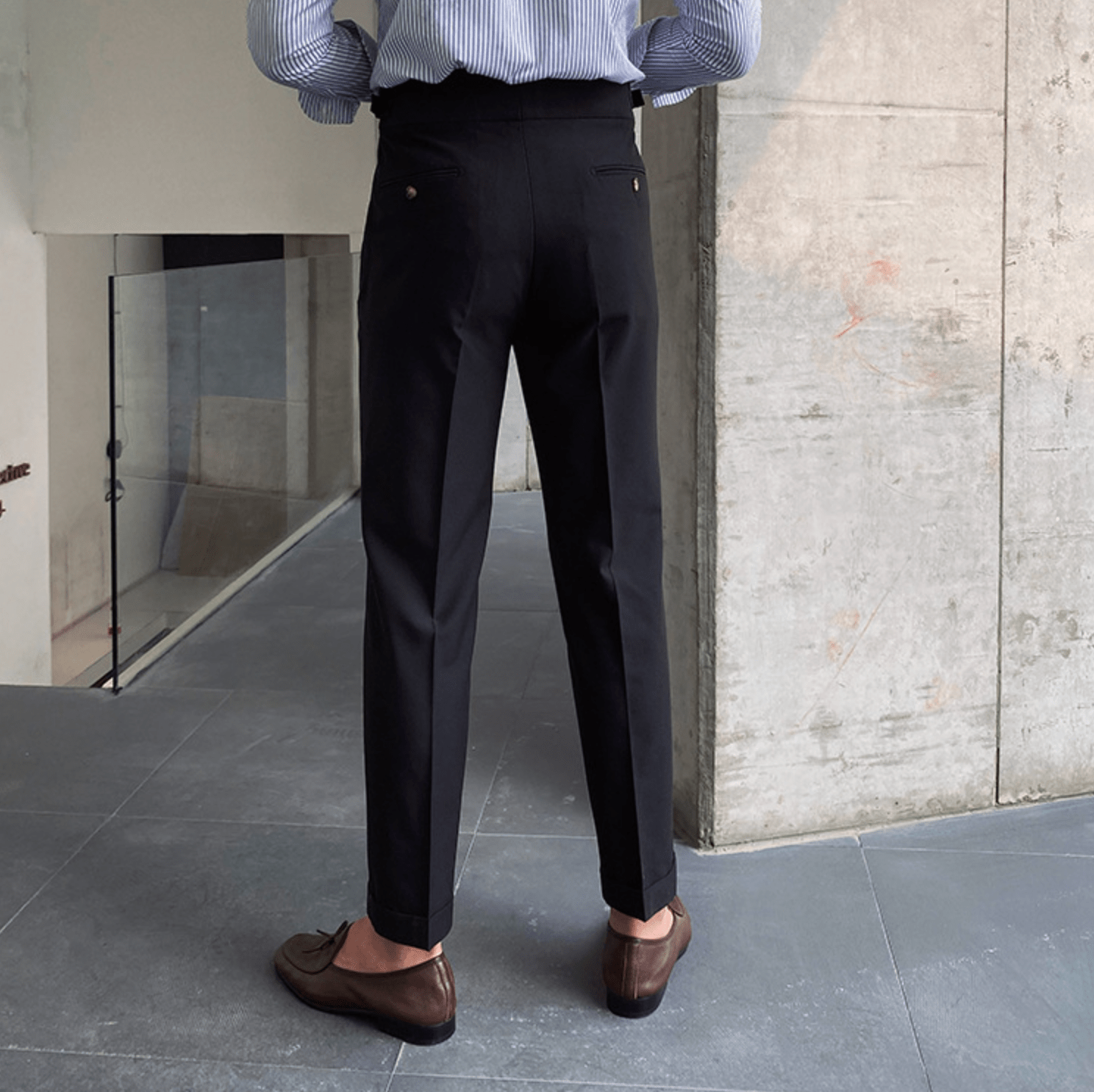Edward™ - Pantalon Taille Haute - Bouclée