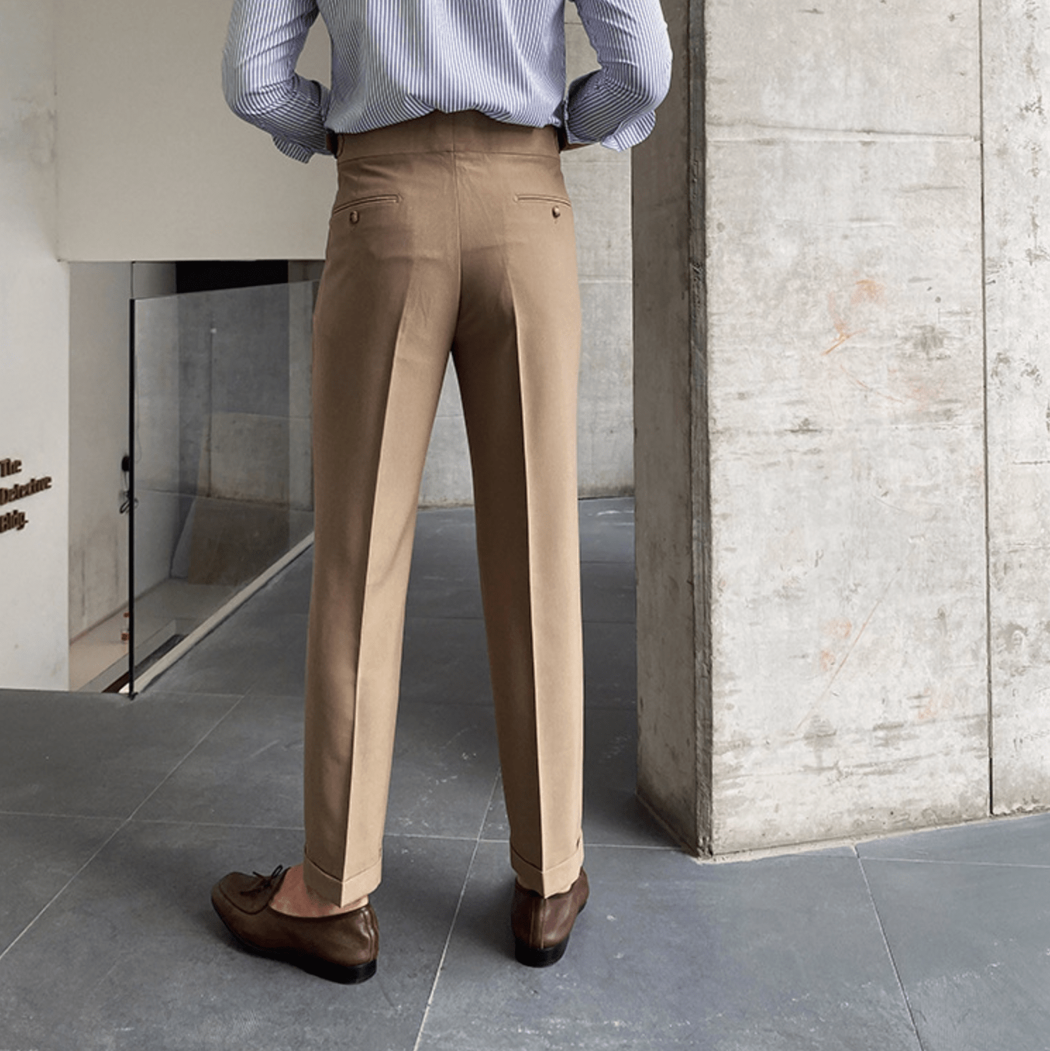 Edward™ - Pantalon Taille Haute - Bouclée