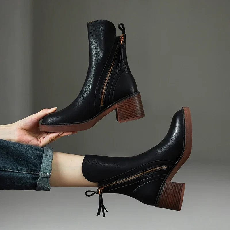 Lina|Bottes de cheville en cuir
