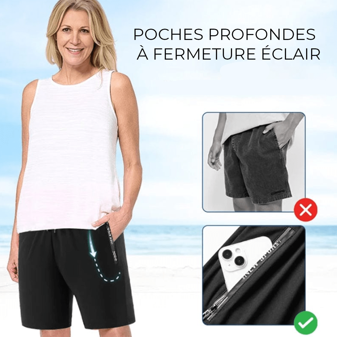 Alexis|Short unisexe ultra extensible