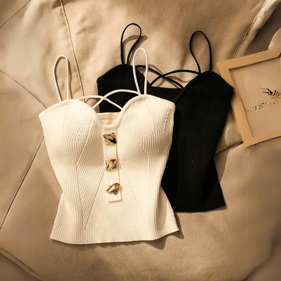 Loane|Haut Corset Sculpté en Côtes