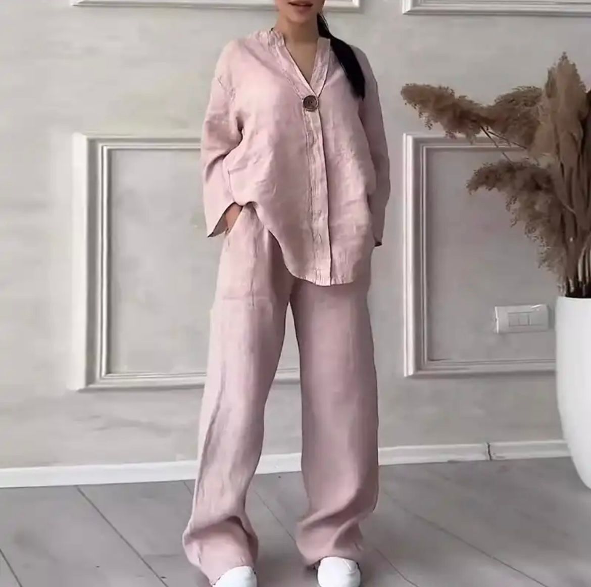 Irene|Ensemble Confortable en Lin