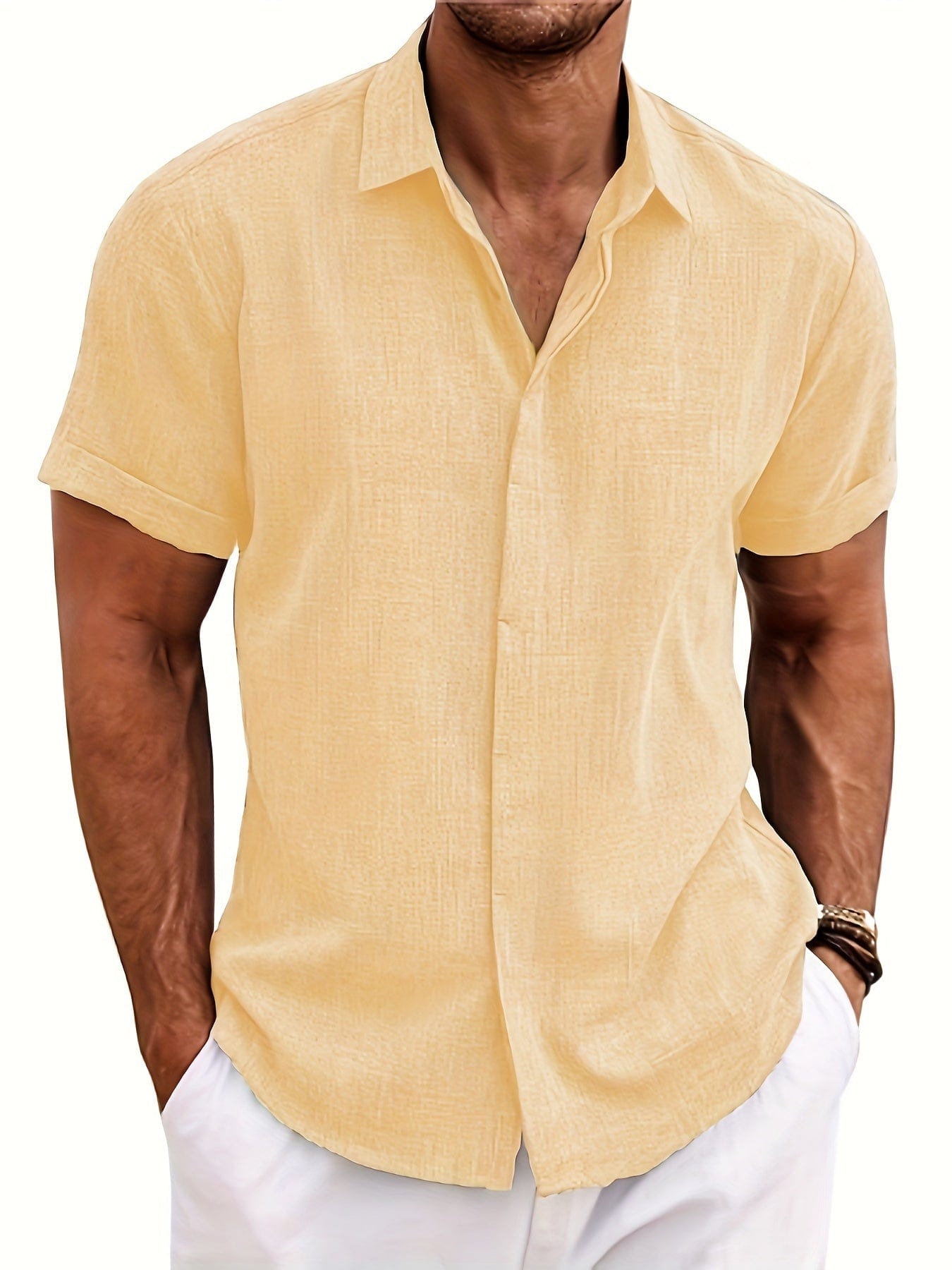 Laurent|Chemise élégante pour hommes, décontractée et respirante