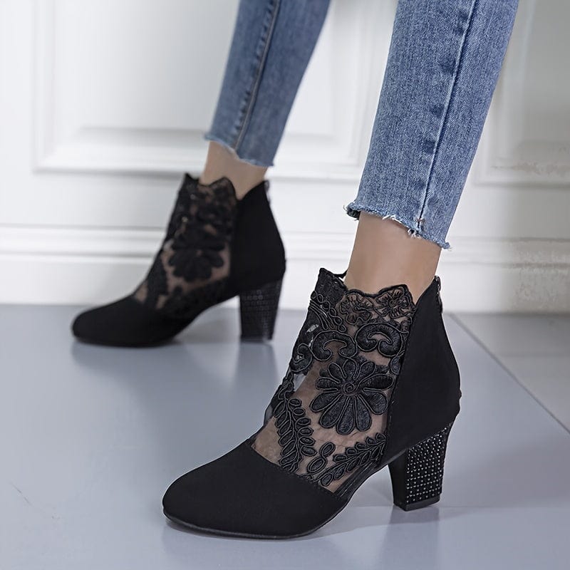 Katia|Bottes à motif de dentelle pour femmes