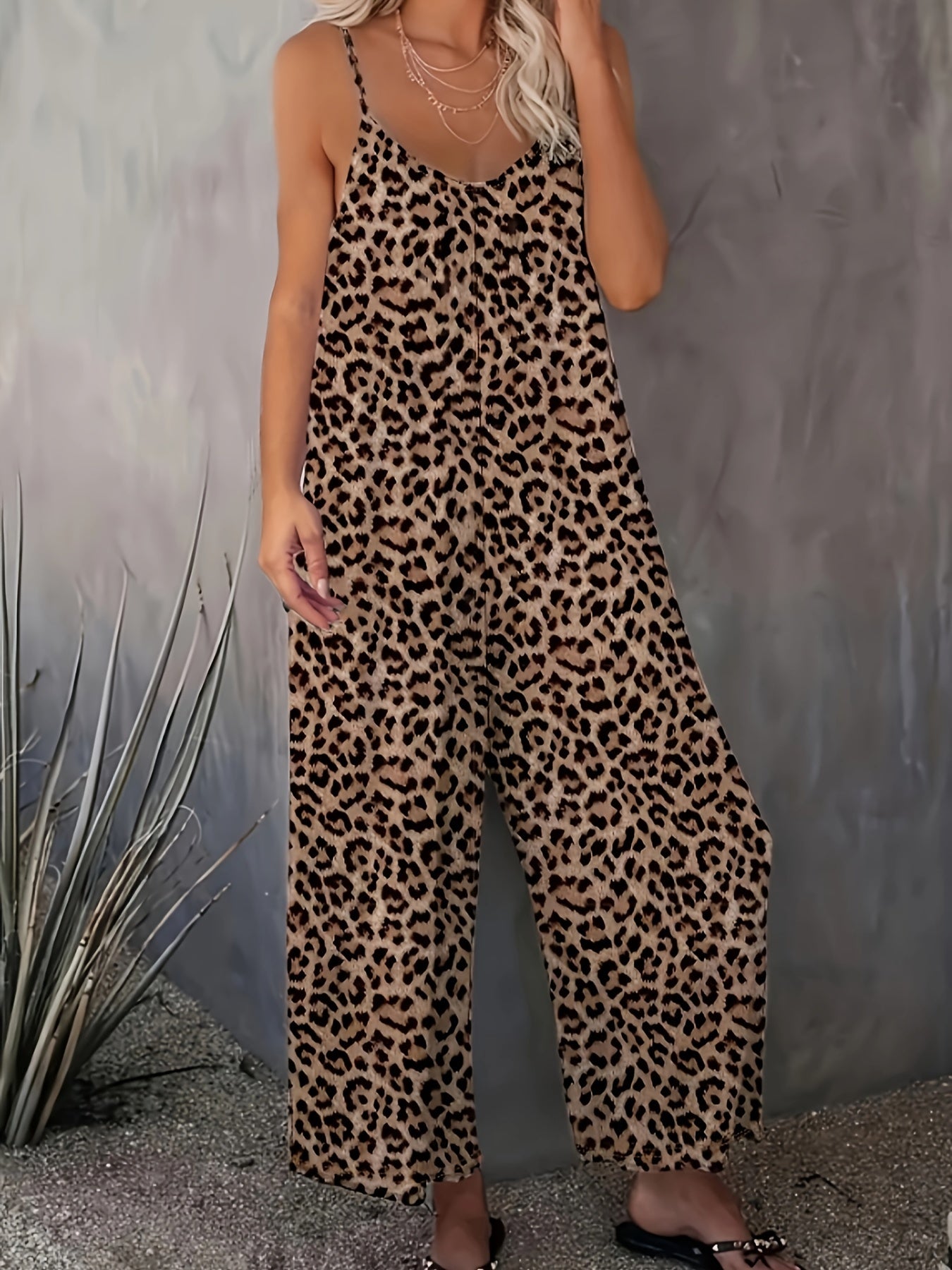 Dorra|Combinaison à Jambes Larges Léopard