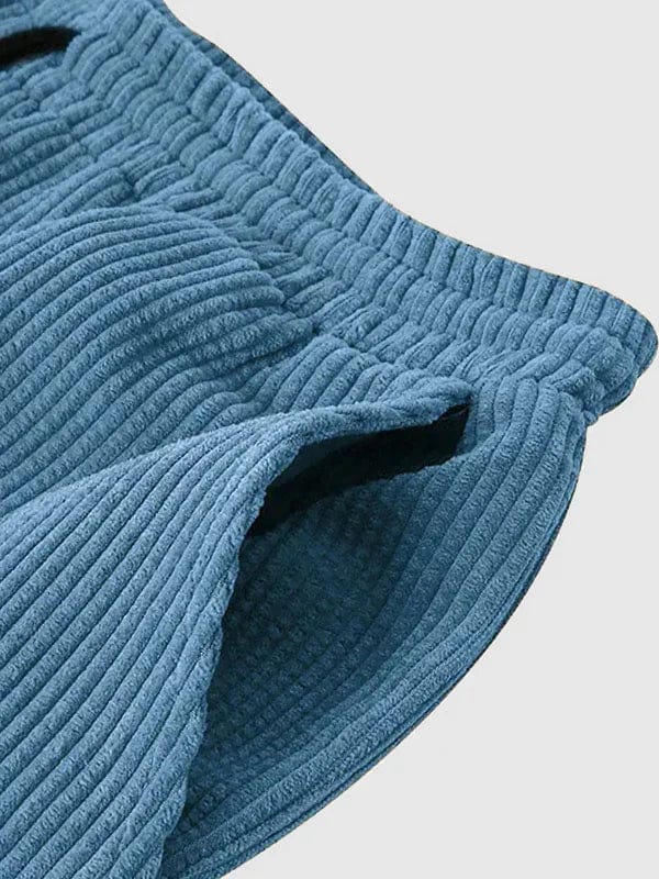 Gaëtan|Ensemble Estival 2 Pièces en Velours Côtelé