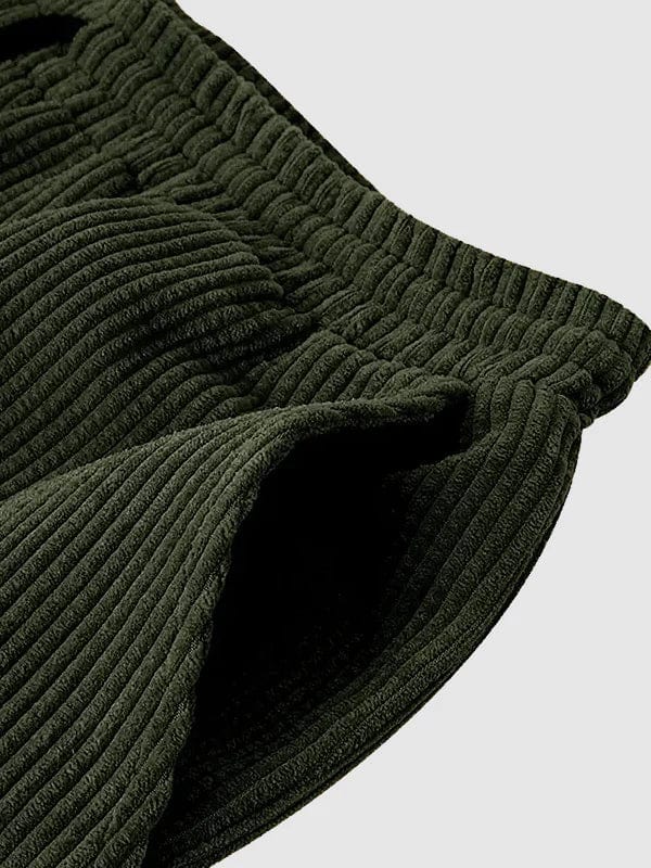 Gaëtan|Ensemble Estival 2 Pièces en Velours Côtelé