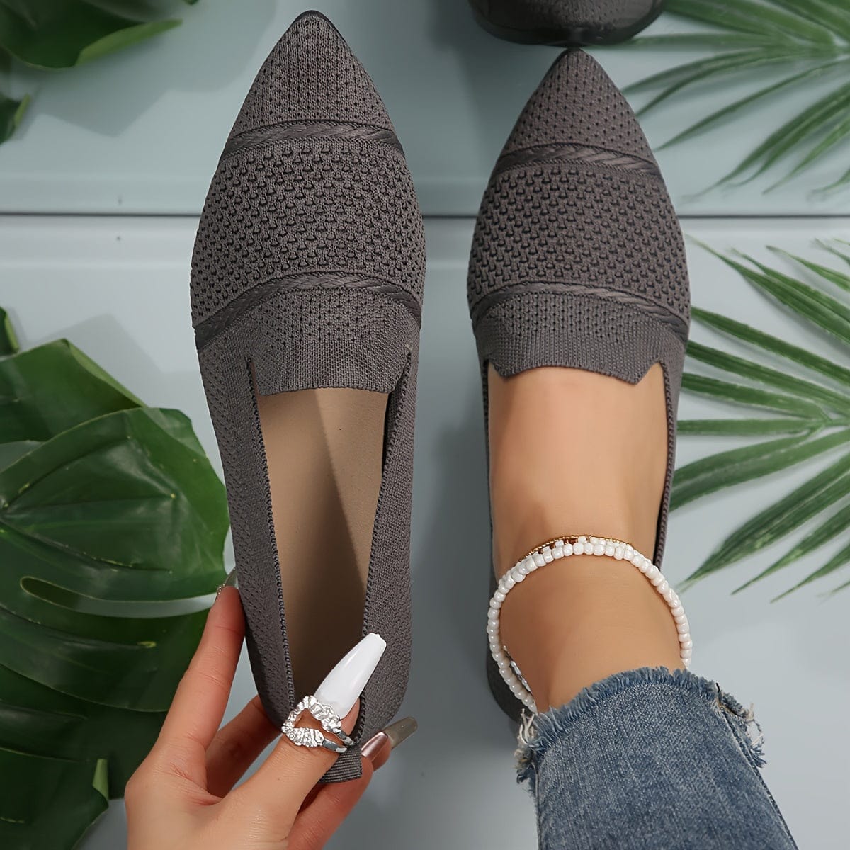 Sandra|Ballerines plates minimalistes unies pour femmes